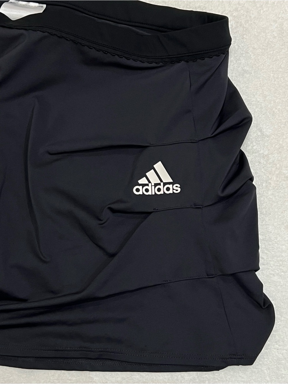 Adidas Black Climacool Ruched Tennis Skirt with Built in Shorts Size Medium - Picture 4 of 8